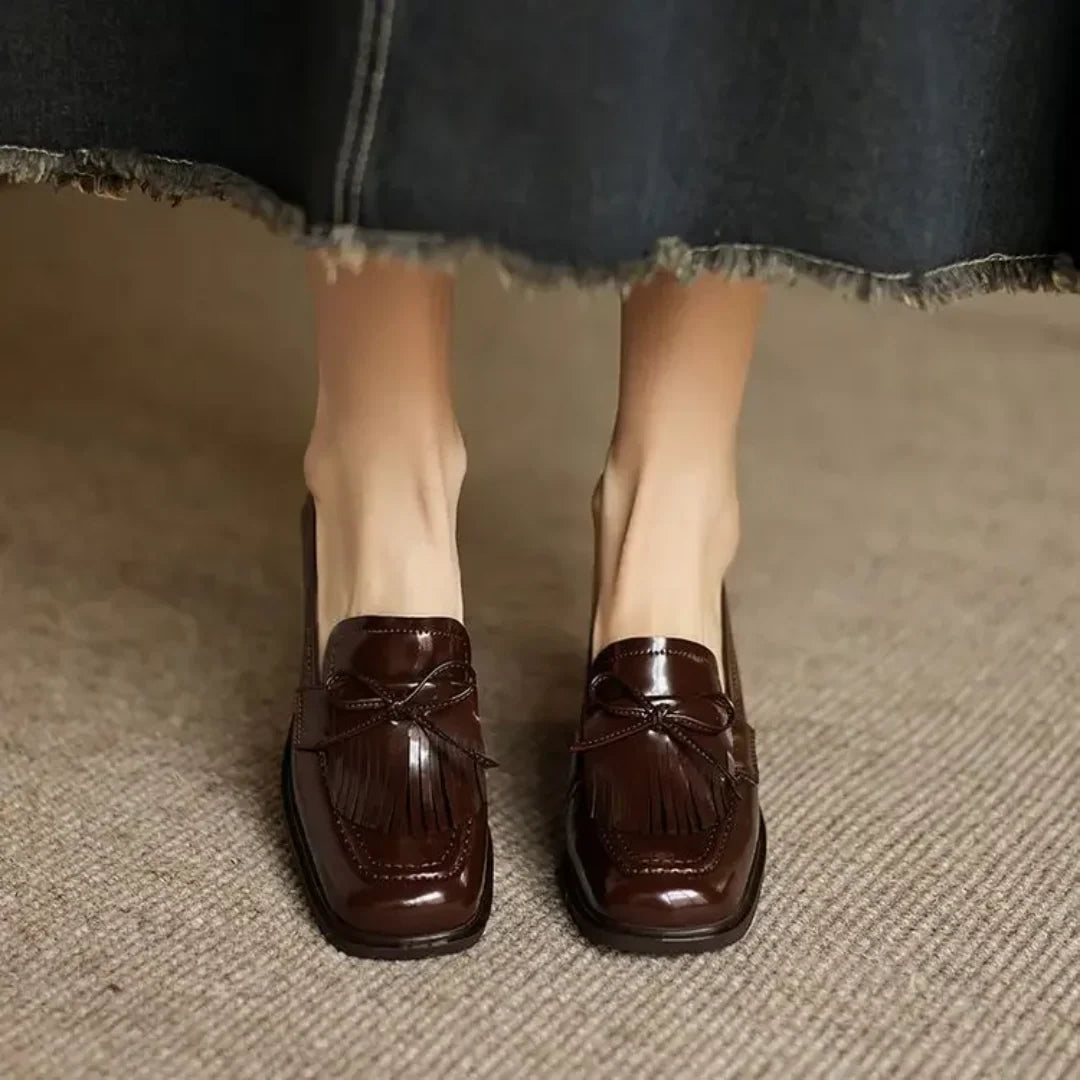 Eleganti Mocassini Dorothy con Tacco per Occasioni di Classe