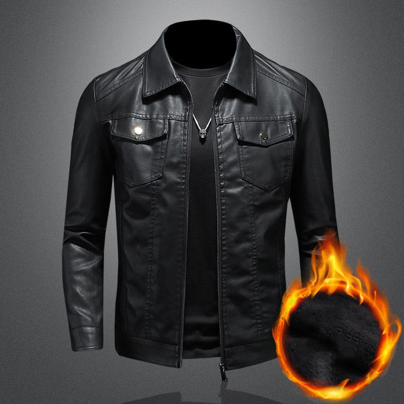 Giacca in Pelle Vintage da Uomo – Resistente, Comoda, Elegante e Classica