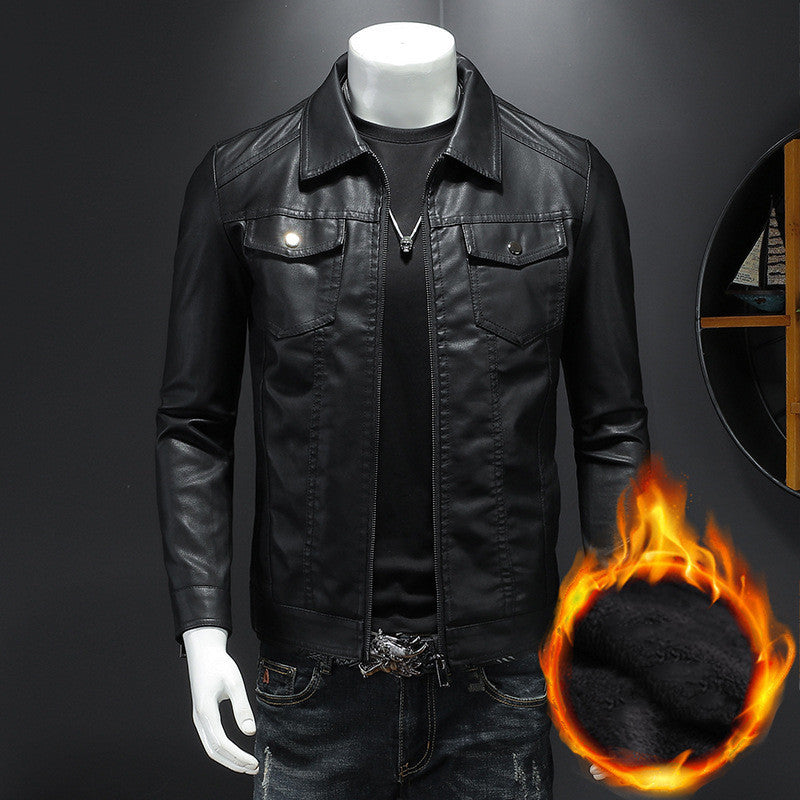 Giacca in Pelle Vintage da Uomo – Resistente, Comoda, Elegante e Classica