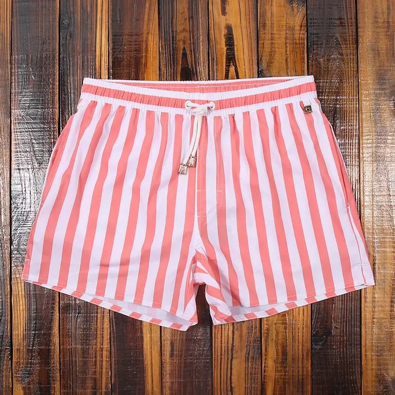 AquaWave | Men's Swim Shorts – Quick Dry Striped Design 4