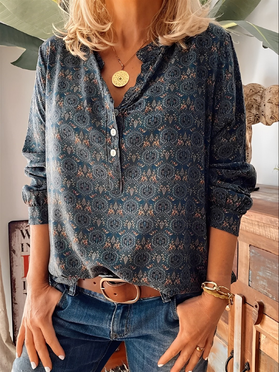 Adelinde - Blusa Estiva in Stile Vintage