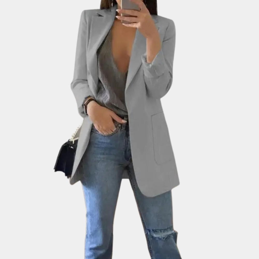 Blazer Lungo Sartoriale Premium da Donna