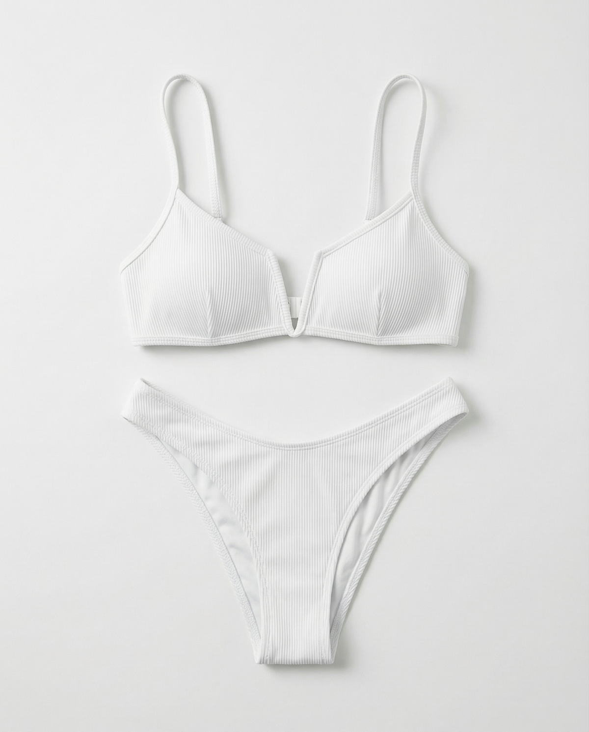 Bikini push-up a coste da donna con spalline sottili