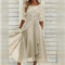 Aria™ - Abito Midi in Pizzo e Chiffon
