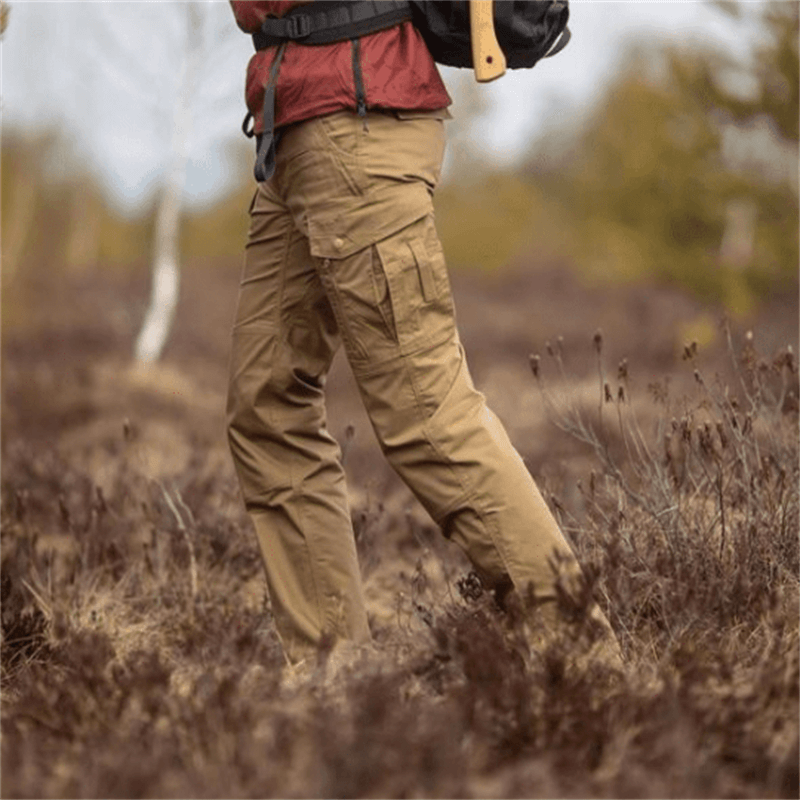 Cargohosen | Wasserdicht | Outdoor | Taktische Hosen | Herrenhosen-Khaki-XS-Chaps Herrenmode