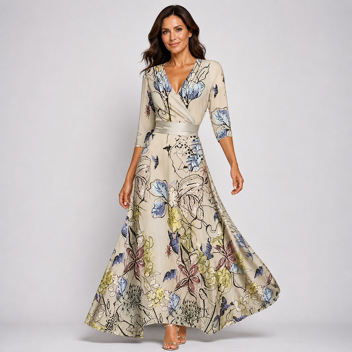 Elegante Abito Floreale