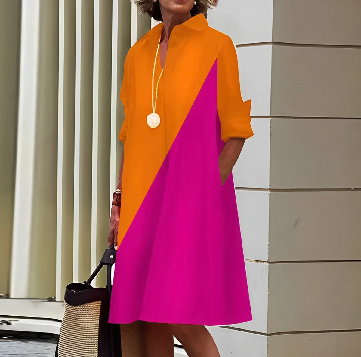Alissa - Vestito Midi da Donna, Elegante e Comodo