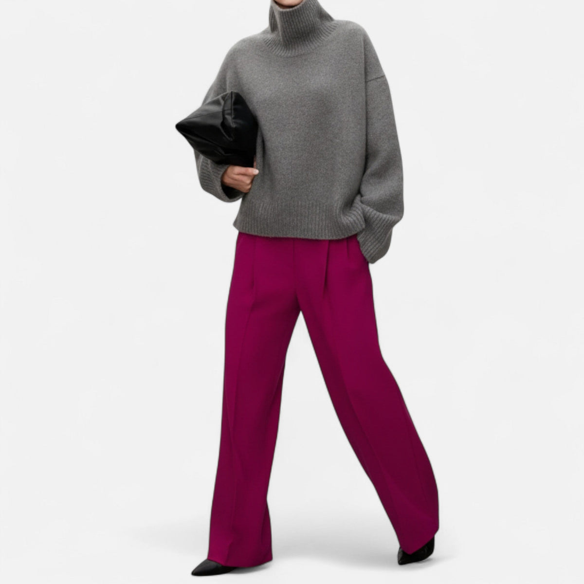 Maglione in lana da donna – Eleganza senza tempo a collo alto