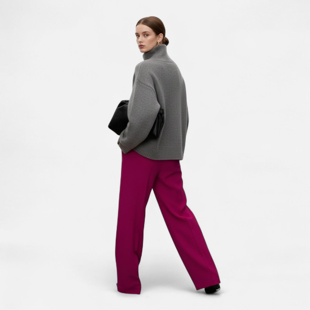 Maglione in lana da donna – Eleganza senza tempo a collo alto