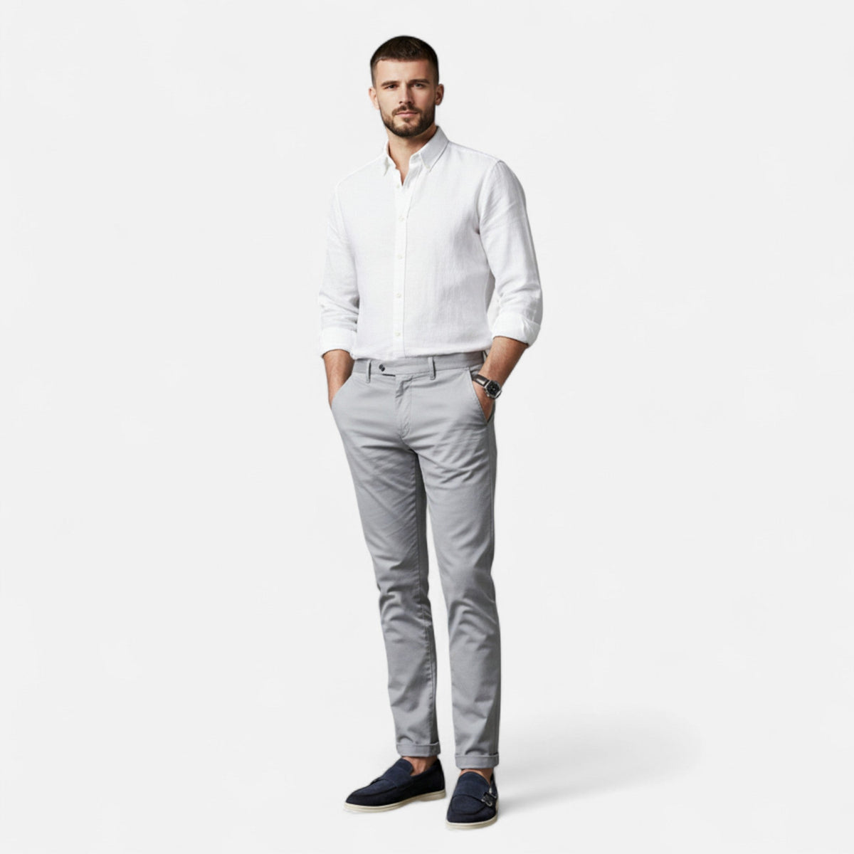 Mocassini Monk Strap in Scamosciato da Uomo – Eleganza Slip-On