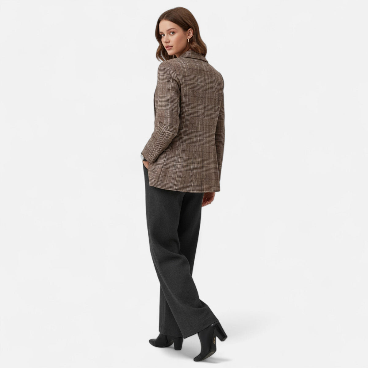 Blazer a Quadri da Donna – Monopetto Heritage