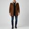 Valerios Fashion giacca uomo foderata in pile con colletto shearling e bottoni