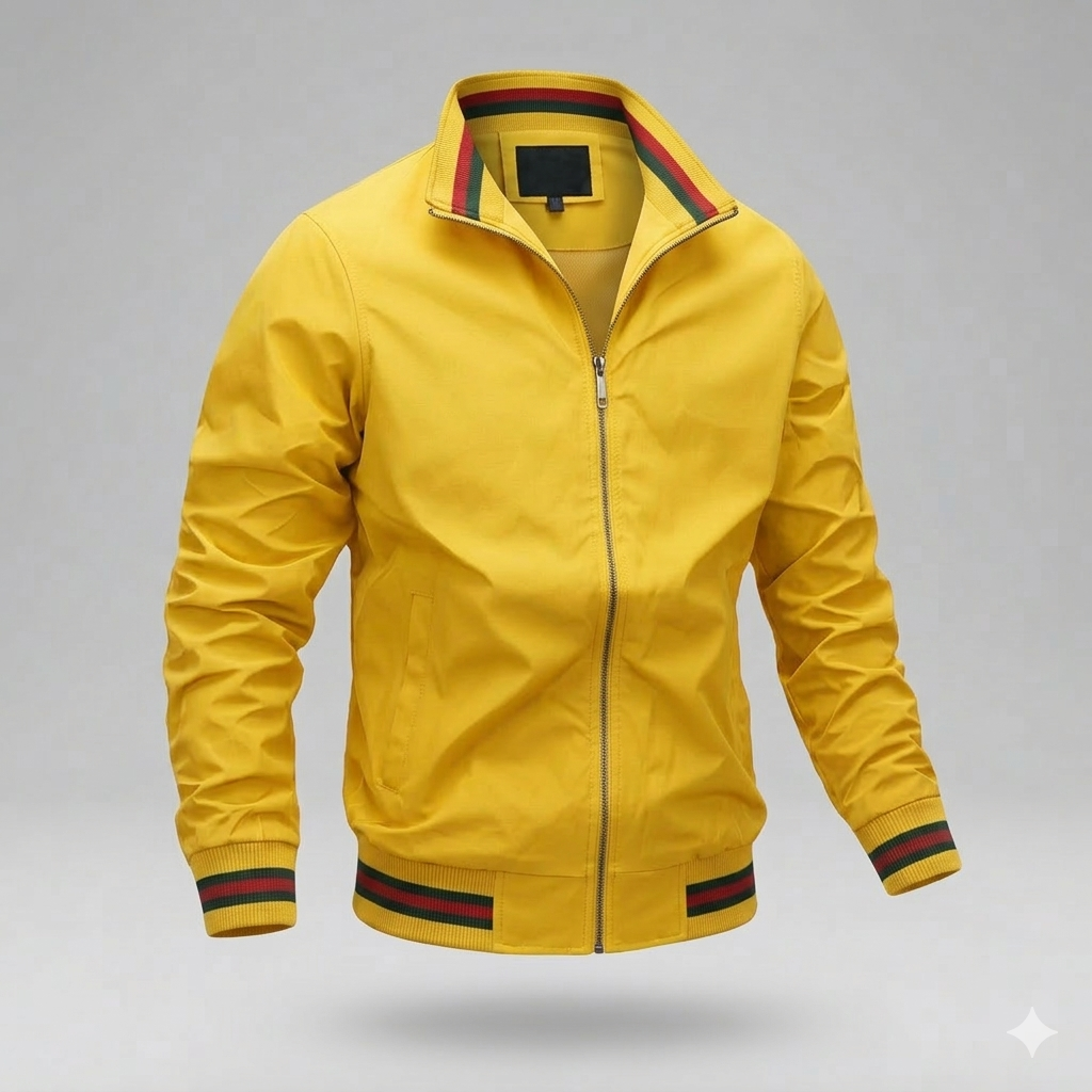 Giacca Estiva Leggera da Uomo – Traspirante, Elegante con Zip, Casual e Versatile