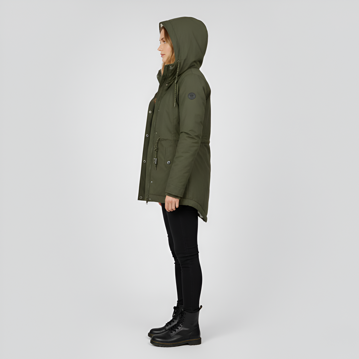 Valerios Fashion giacca invernale donna con cappuccio foderata in pile termo-caldo