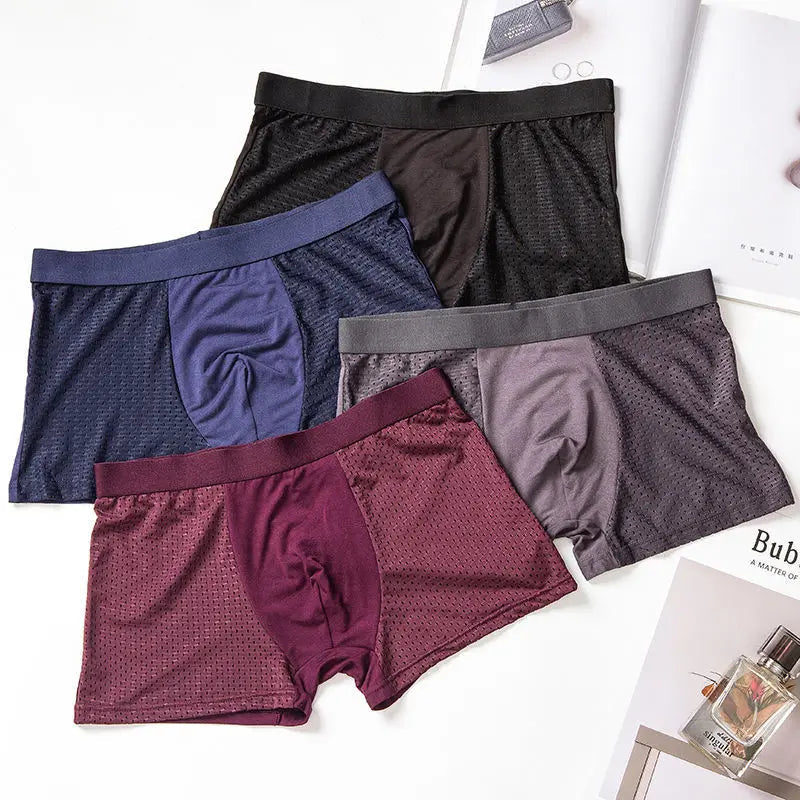 Boxer da Uomo in Bambù (Confezione da 4) - Intimo Traspirante e Confortevole