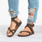 Sandali Casual da Donna con Cinturino Incrociato – Comode Scarpe Estive con Fibbia