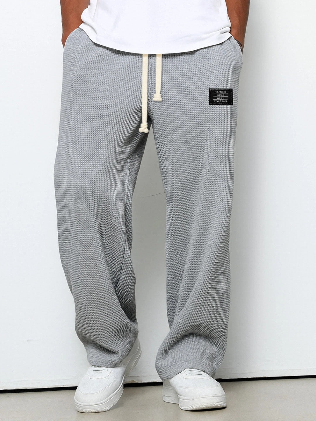 Pantaloni Comodi da Uomo Vestibilità Relax con Vita Regolabile e Tessuto Traspirante