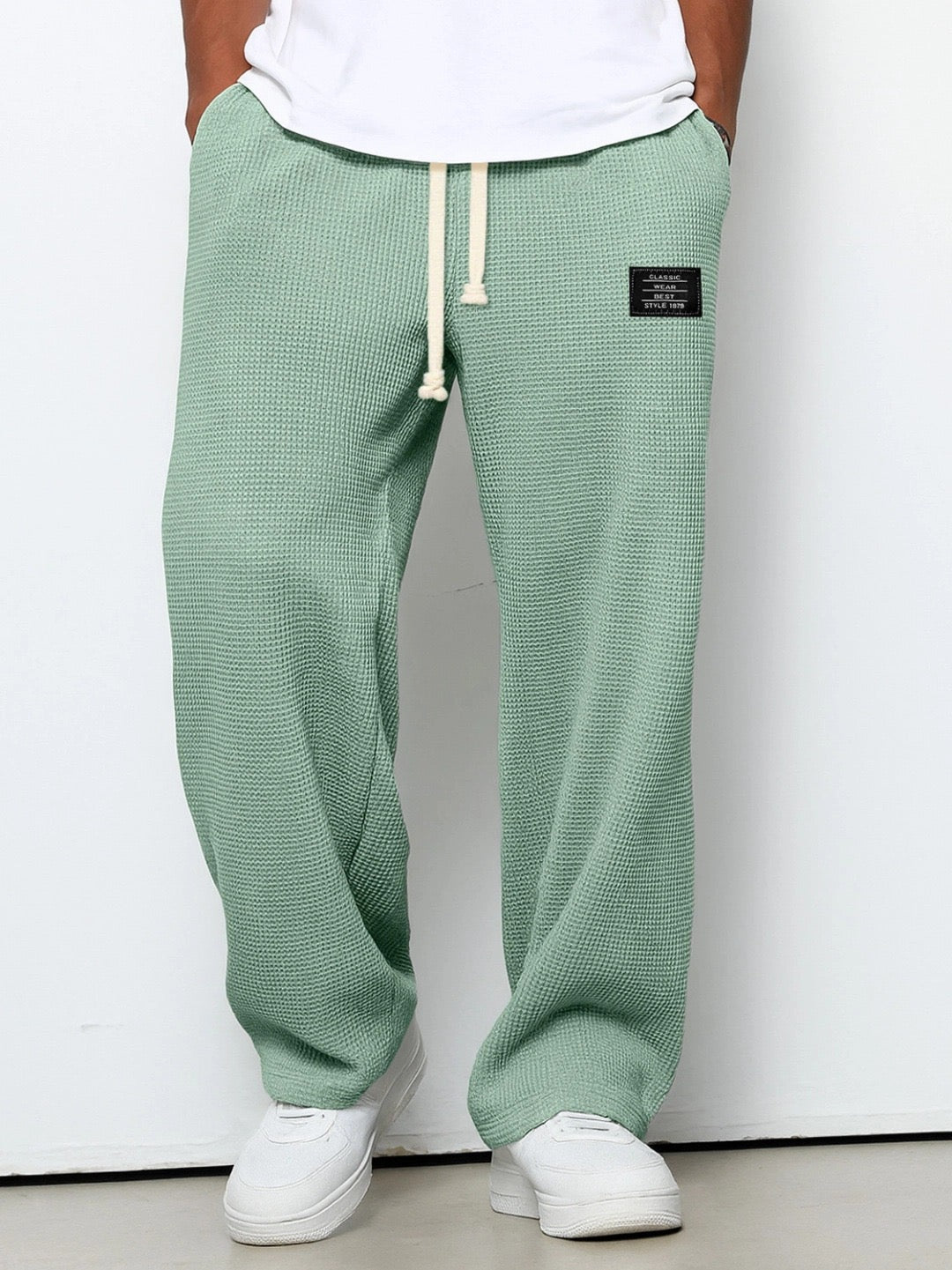 Pantaloni Comodi da Uomo Vestibilità Relax con Vita Regolabile e Tessuto Traspirante