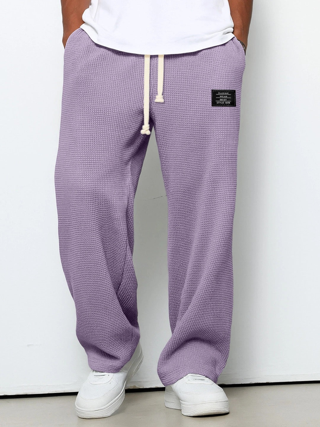 Pantaloni Comodi da Uomo Vestibilità Relax con Vita Regolabile e Tessuto Traspirante