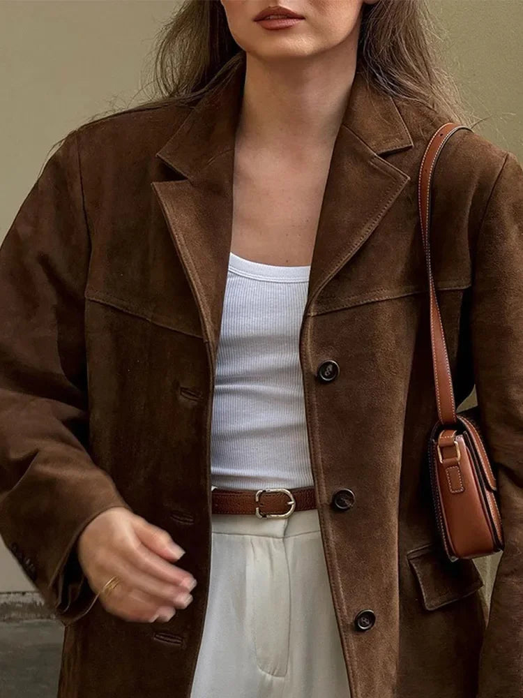 Blazer Vintage Elegante per Donna
