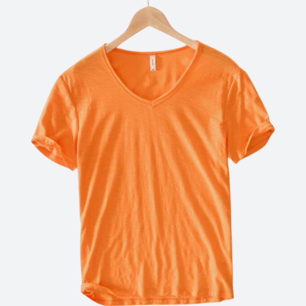 T-shirt Estivo Arioso in Cotone e Lino - Maxx