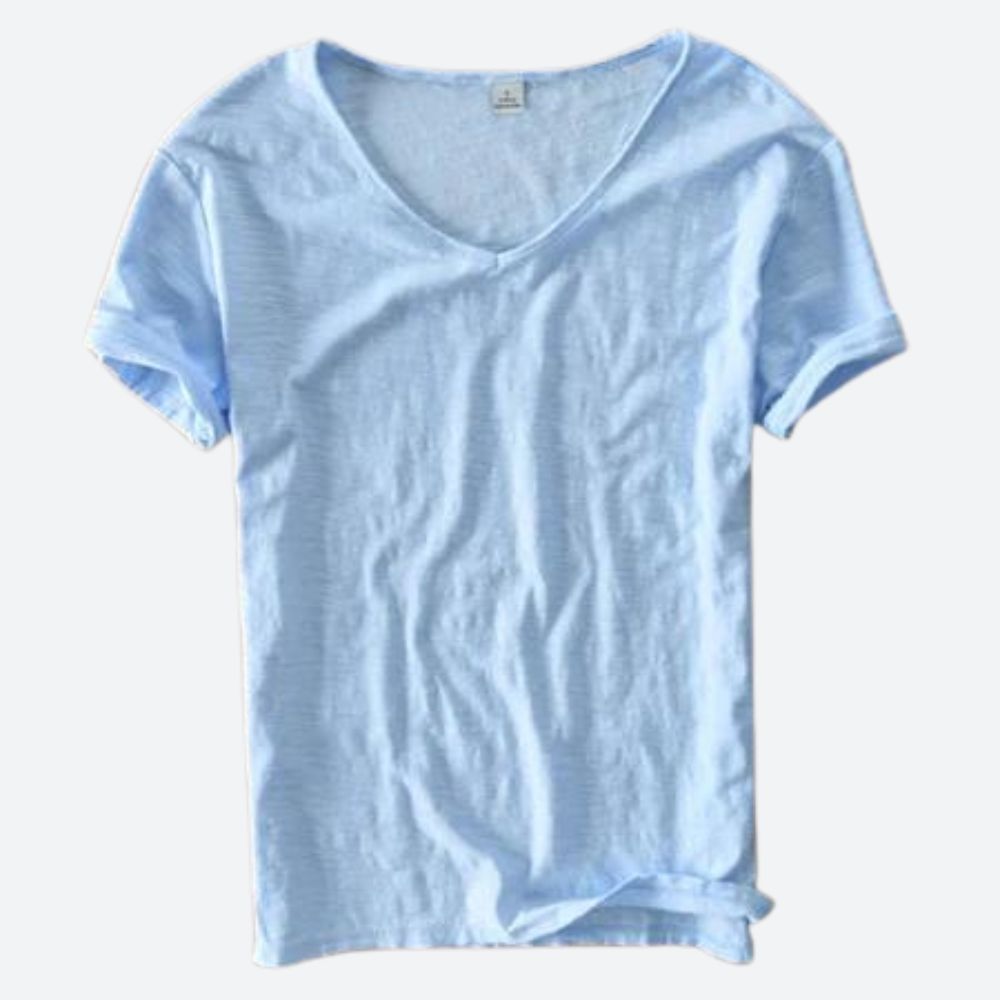 T-shirt Estivo Arioso in Cotone e Lino - Maxx