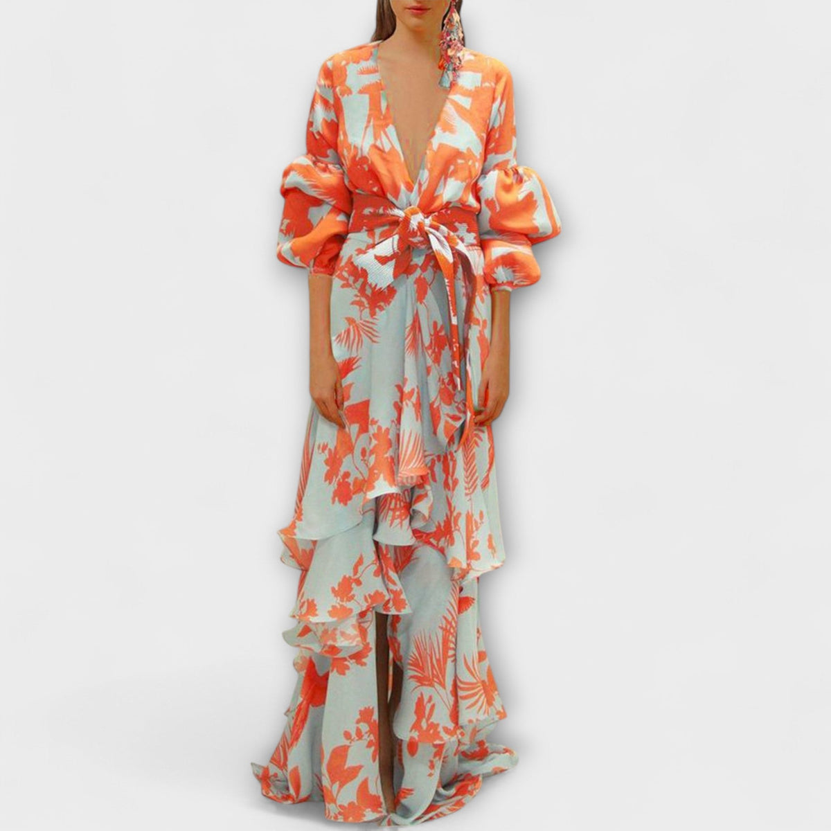 Marie - Abito in Chiffon Fluido per Occasioni Festive