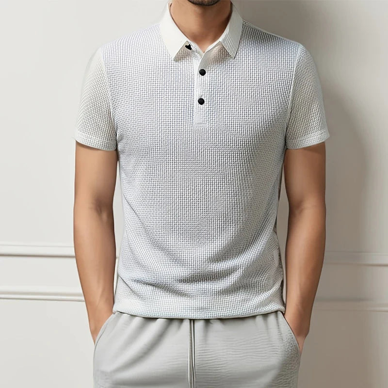 Polo Stanley in Maglia Waffle