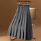 Gonna midi plissettata con cintura da donna - elegante e versatile