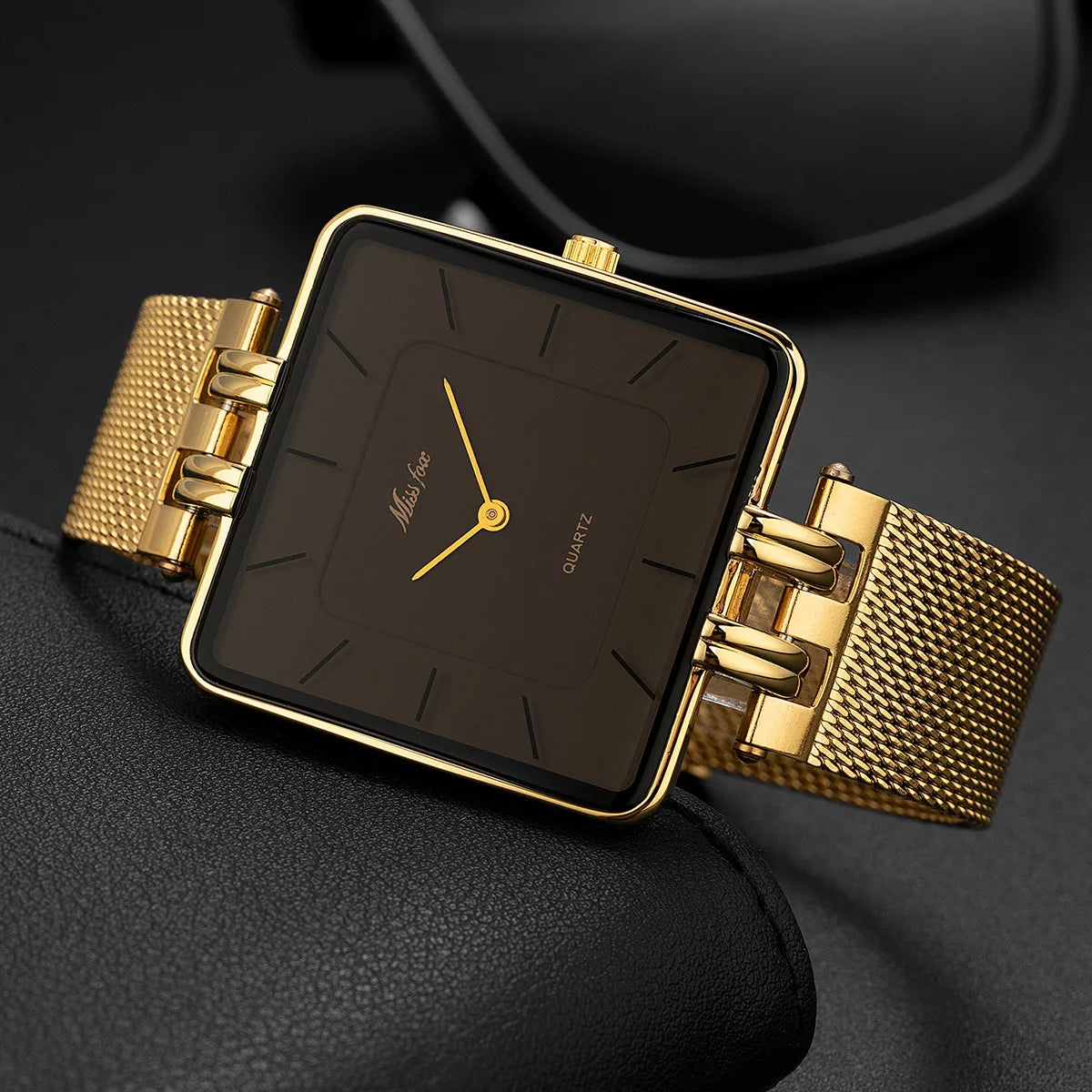 Astor Square Watch - Redwood Main