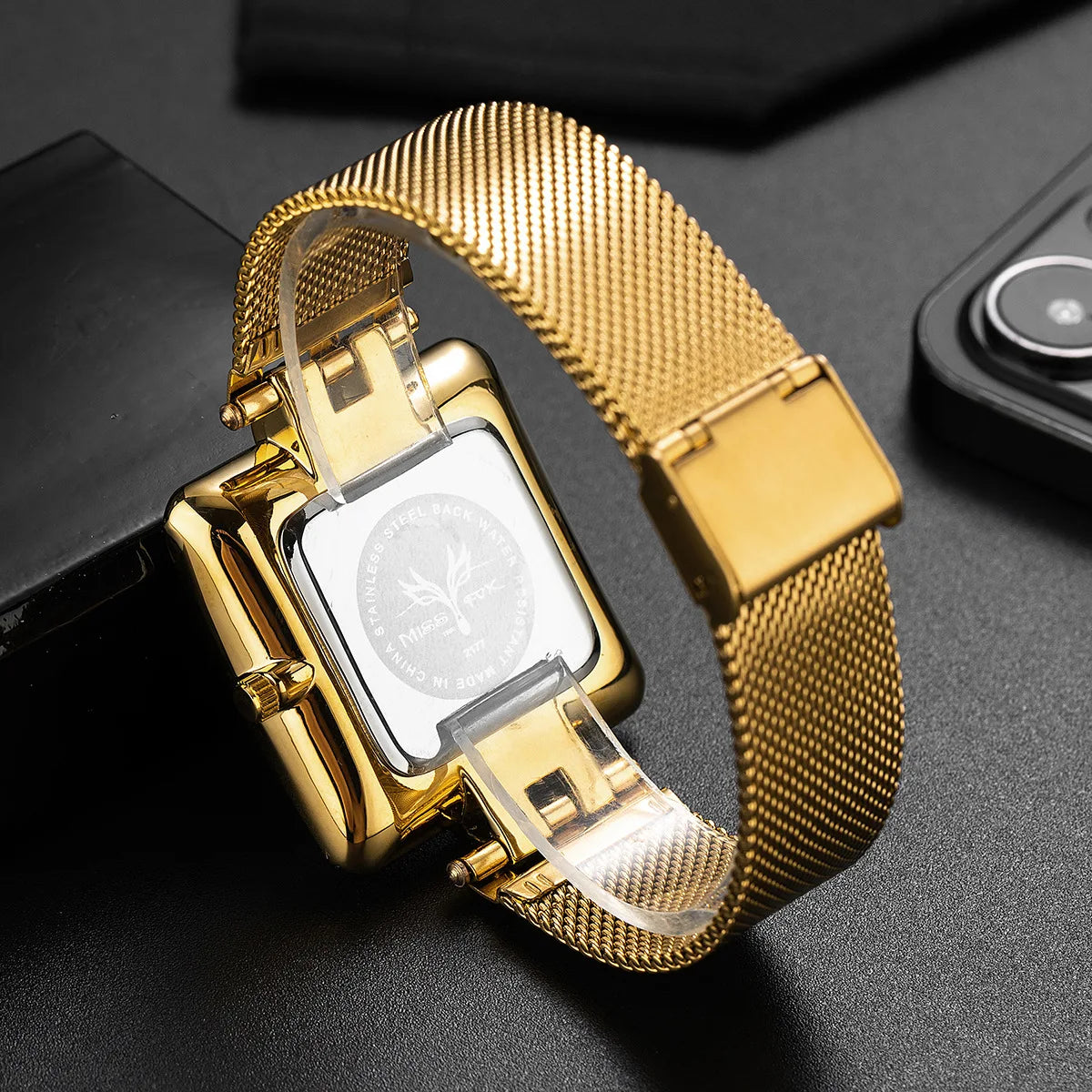 Astor Square Watch - Redwood Main