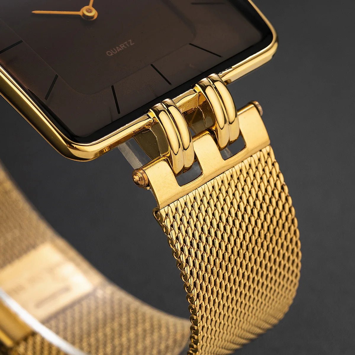 Astor Square Watch - Redwood Main