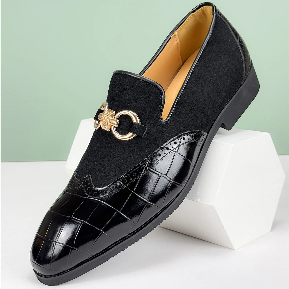 Valerio Leather Loafers - Redwood Main