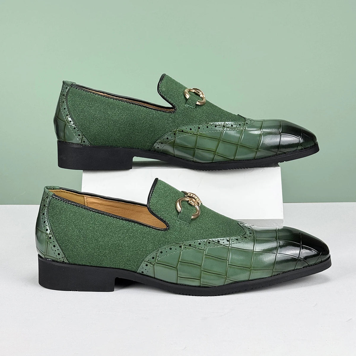 Valerio Leather Loafers - Redwood Main