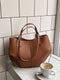 Elegante borsa tote vintage da donna - Grande borsa a mano in pelle con tracolla