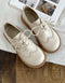 Scarpe Oxford da Donna a Punta Quadrata Larga