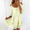 Vestito Mini Estivo con Pizzo all'Uncinetto e Ricami