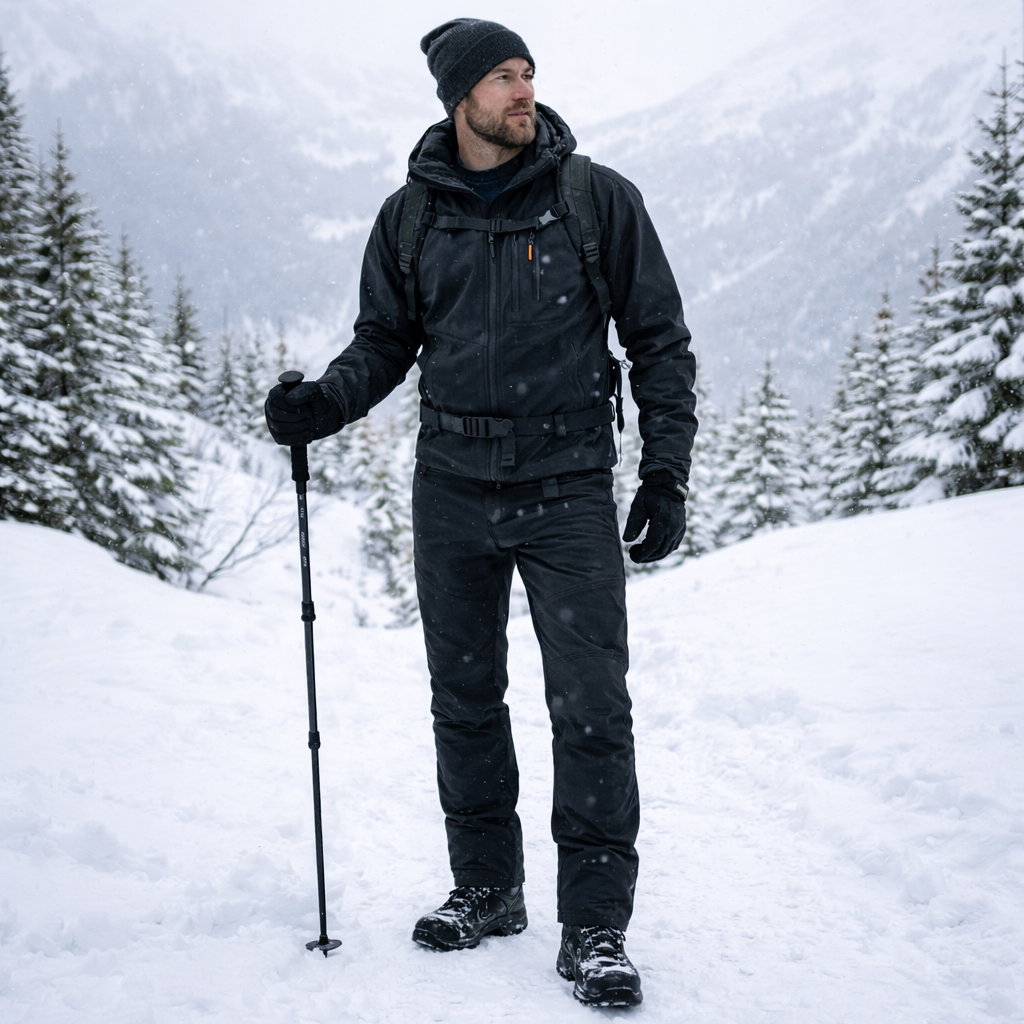 Pantalone Termico Outdoor con Pile