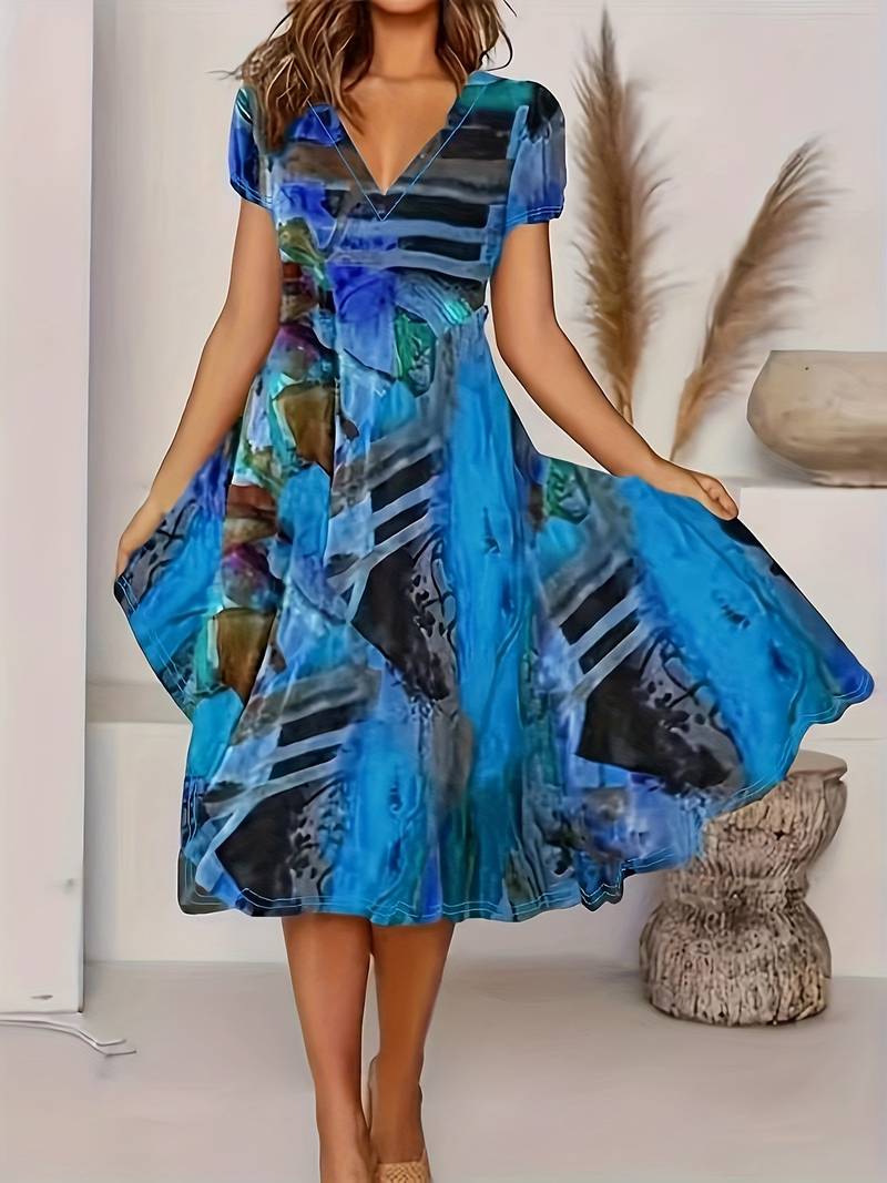 Adaline - Abito Boho Estivo con Scollo a V