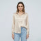 Blusa elegante da donna a maniche lunghe stile satinato moderno