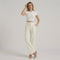 Pantaloni Eleganti da Donna a Gamba Larga – Pantaloni Vita Alta Casual Chic