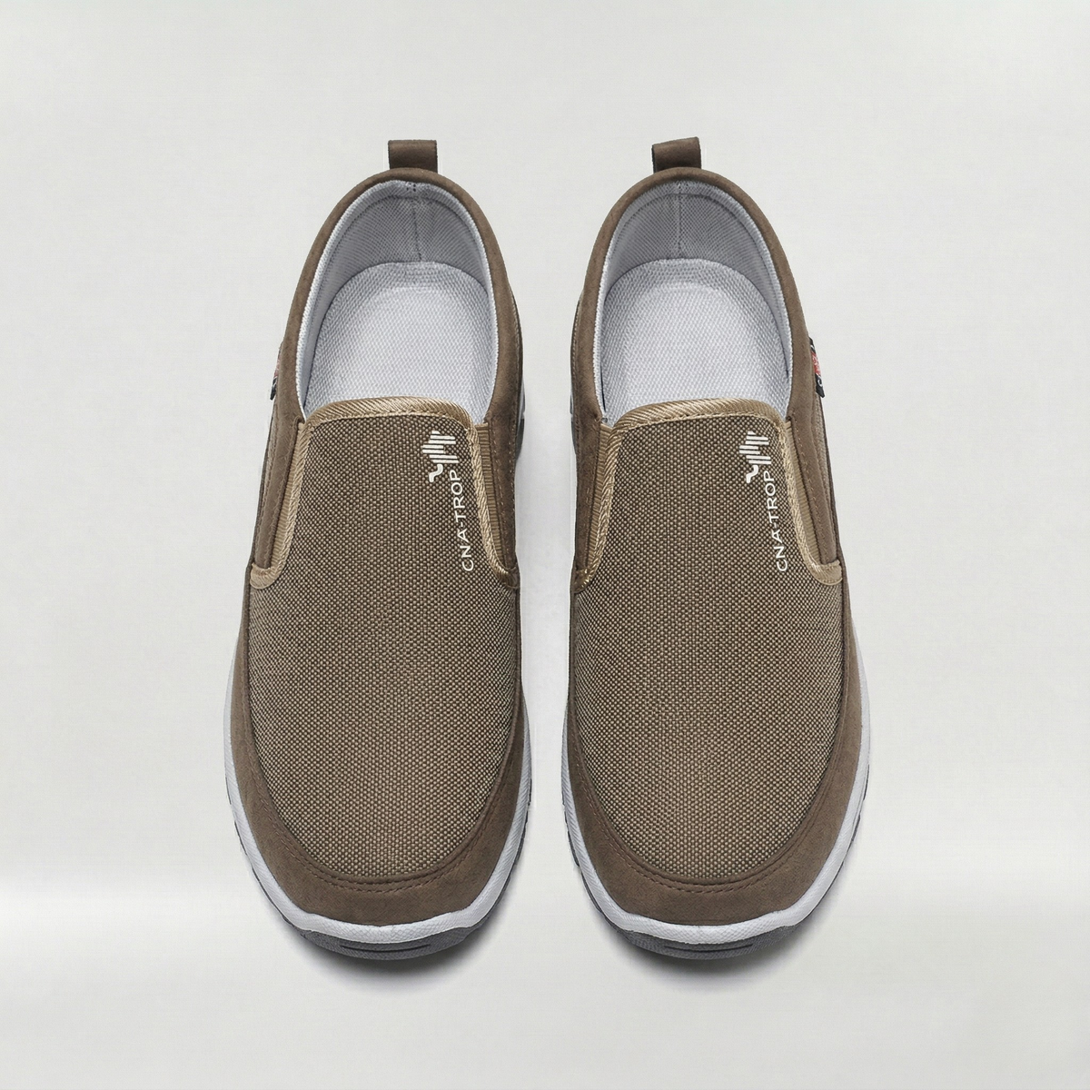 Scarpe Uomo Slip On Casual in Tessuto Traspirante con Suola Antiscivolo Outdoor