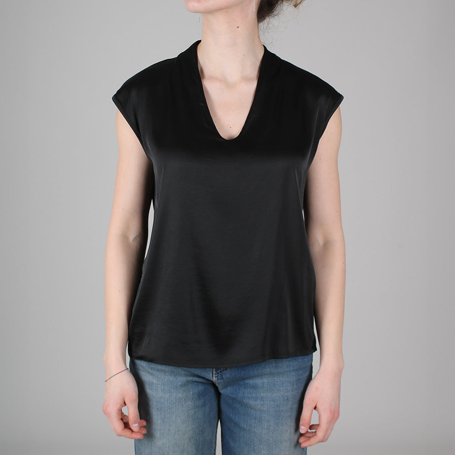 Blusa con scollo a V