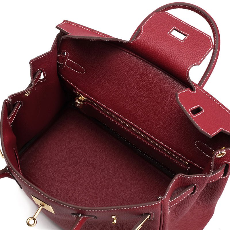 Borsa a mano di lusso in vera pelle da donna elegante e funzionale