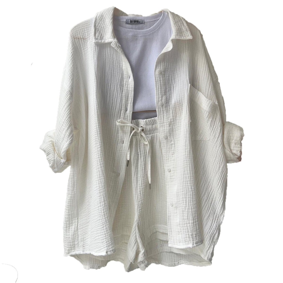 Completo Estivo Due Pezzi | Camicia e Shorts da Donna
