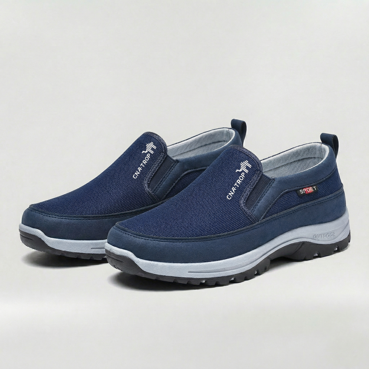 Scarpe Uomo Slip On Casual in Tessuto Traspirante con Suola Antiscivolo Outdoor
