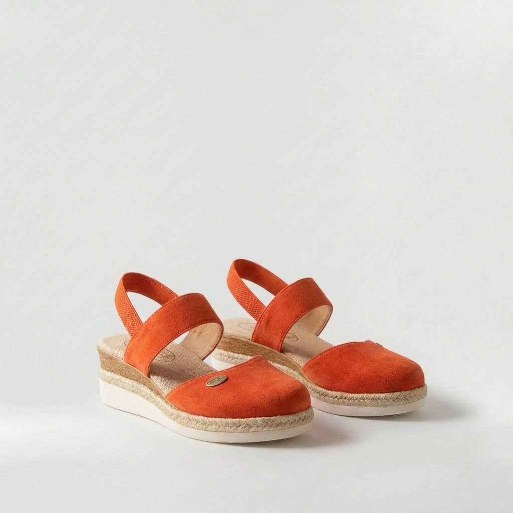 Sandali espadrillas da donna con cinturino e suola platform estiva