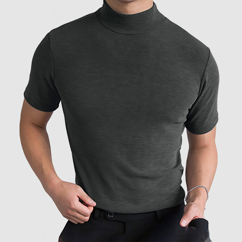 T-shirt Uomo in Cotone Elasticizzato Morbido | Maglietta Girocollo Traspirante per Uso Quotidiano | Vestibilità Flessibile