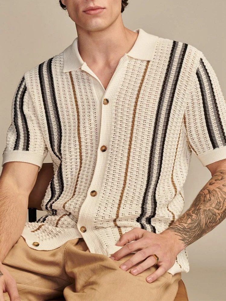 HARRINGTON OXFORD | CAMICIA IN MAGLIA CON BOTTONI DA UOMO
