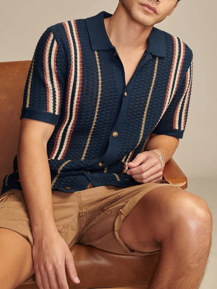 HARRINGTON OXFORD | CAMICIA IN MAGLIA CON BOTTONI DA UOMO